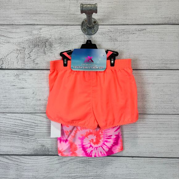 Zeroxposur Girl's Orange & Pink 3 Piece Swimwear Set Size Large (14) - Picture 5 of 7